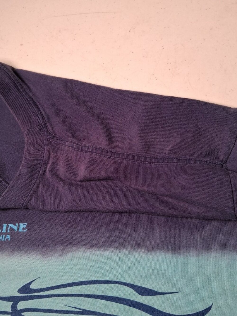 Vintage Y2K Timberline West Virginia Shirt XL Blue Tie Dye Ski Resort Snowboard - Picture 11 of 16